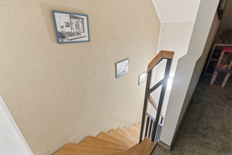 Treppenaufgang zum DG Einfamilienhaus Lohmen
