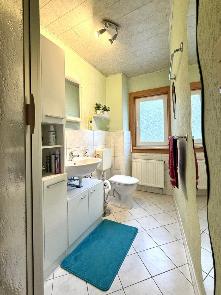 Badezimmer mit Dusche Reihenmittelhaus Altenberg