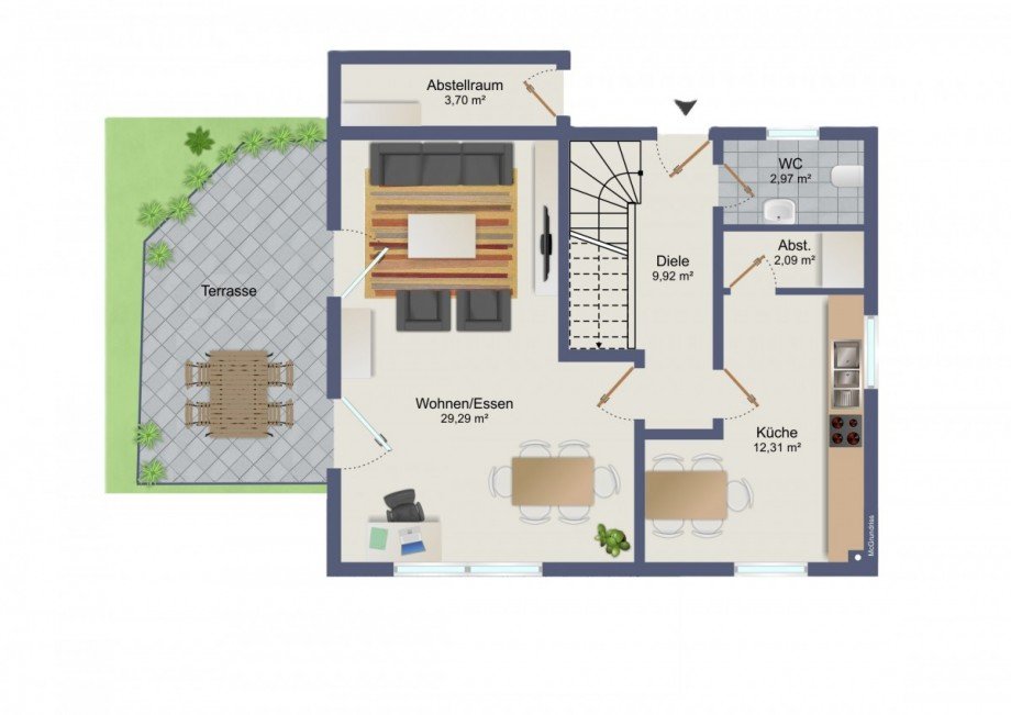 Grundriss EG Einfamilienhaus Lohmen