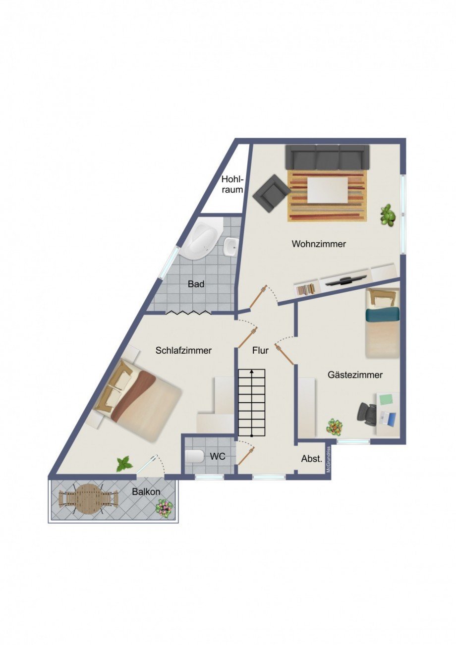Grundriss Obergeschoss Einfamilienhaus Pirna