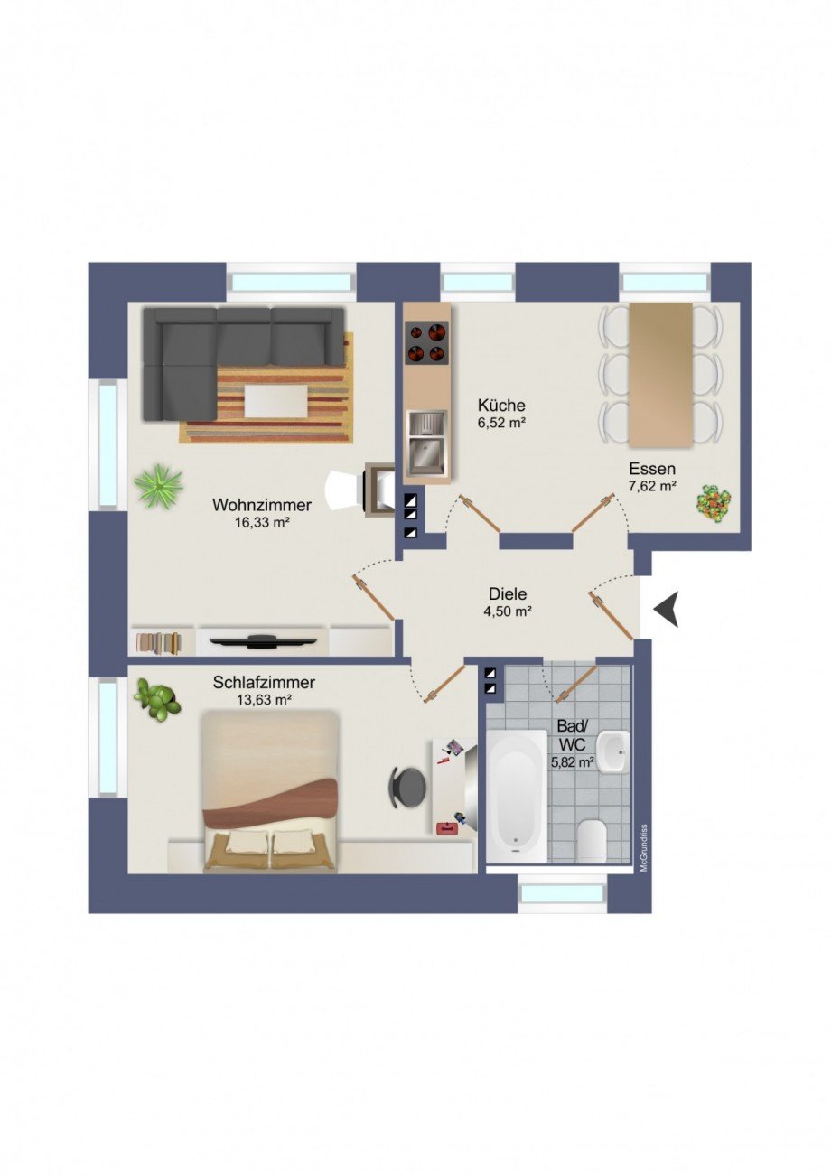 Grundriss Etagenwohnung Bad Gottleuba-Berggie�h�bel