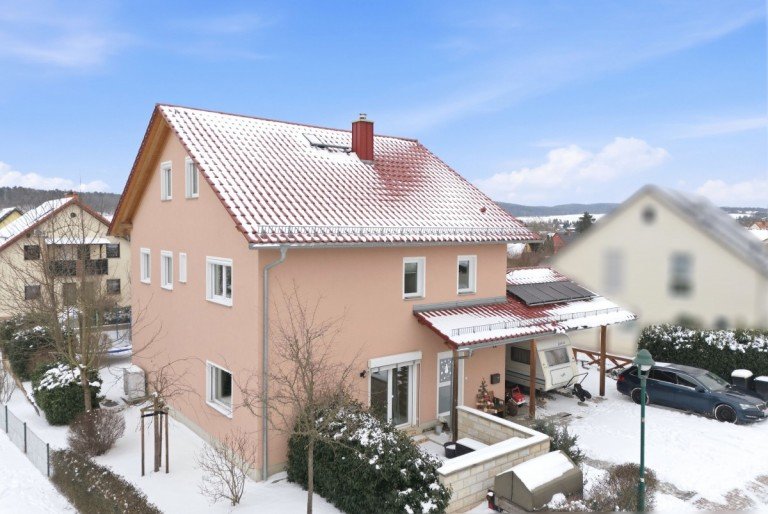 Ansicht des Hauses Lohmen Einfamilienhaus Wohlf�hlen im modernen Einfamilienhaus mit viel Komfort und sehr guter Energiebilanz