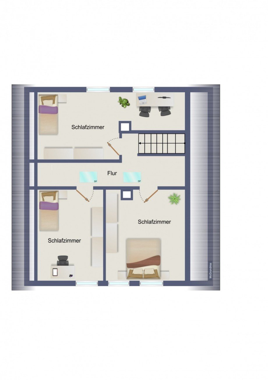 Grundriss DG Einfamilienhaus Dresden