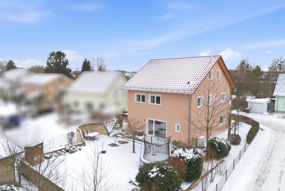 Drohnenaufnahme Einfamilienhaus Lohmen