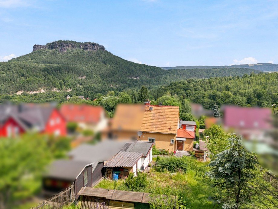Toller Blick auf den Lilienstein Doppelhaush�lfte K�nigstein/S�chsische Schweiz