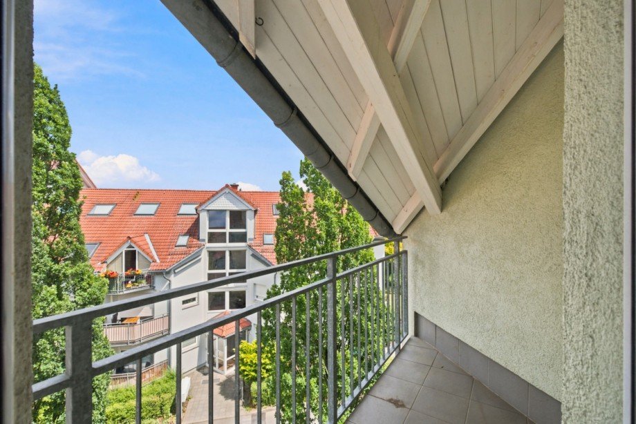 Loggia am Schlafzimmer Etagenwohnung Pirna