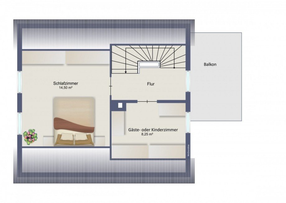 Grundriss Obergeschoss Einfamilienhaus Bad Gottleuba-Berggie�h�bel