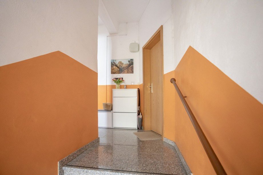 Treppenhaus Zugang Wohneinheit EG Mehrfamilienhaus Dohna