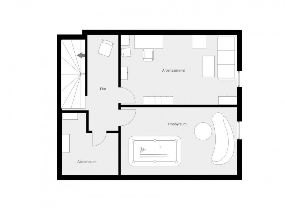 Grundriss - 2. OG Einfamilienhaus Lohmen