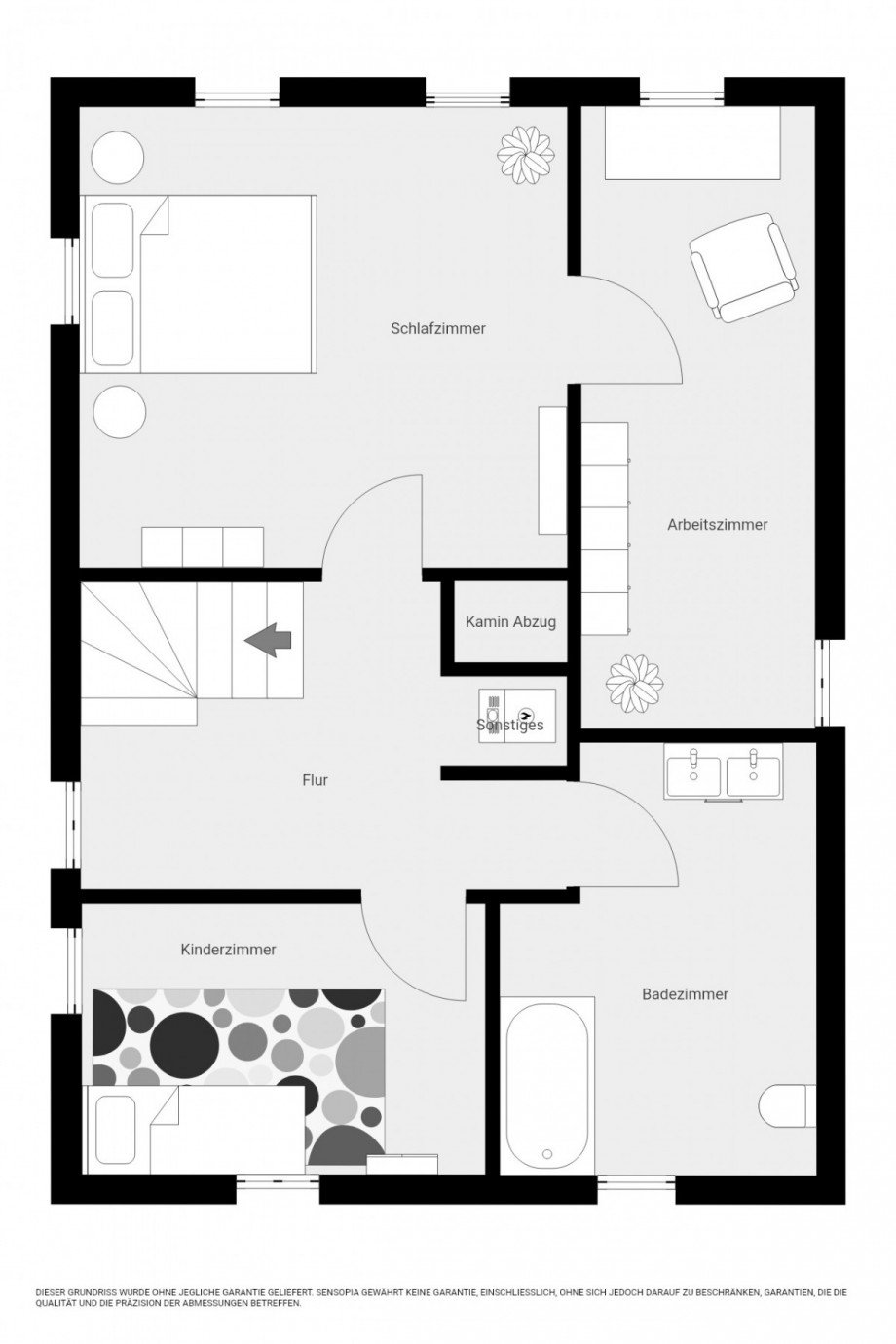 Grundriss 1. OG Einfamilienhaus Gohrisch